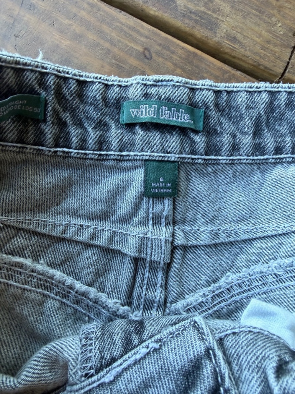 wild fable Light Gray mid rise baggy Denim Jeans